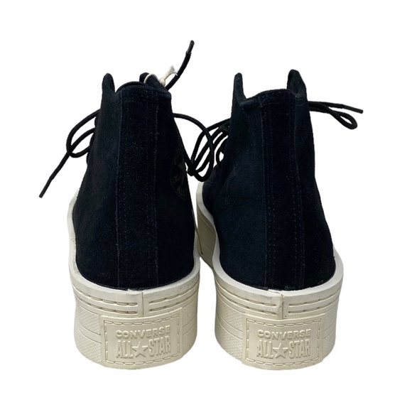 Converse Chuck Taylor Modern Lift Platform Women Suede Black Shoe Casual A05285C - Picture 6 of 9
